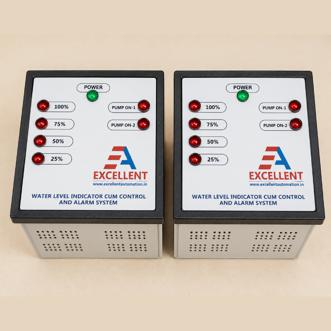 Water Level Indicator Cum Control And Alarm System