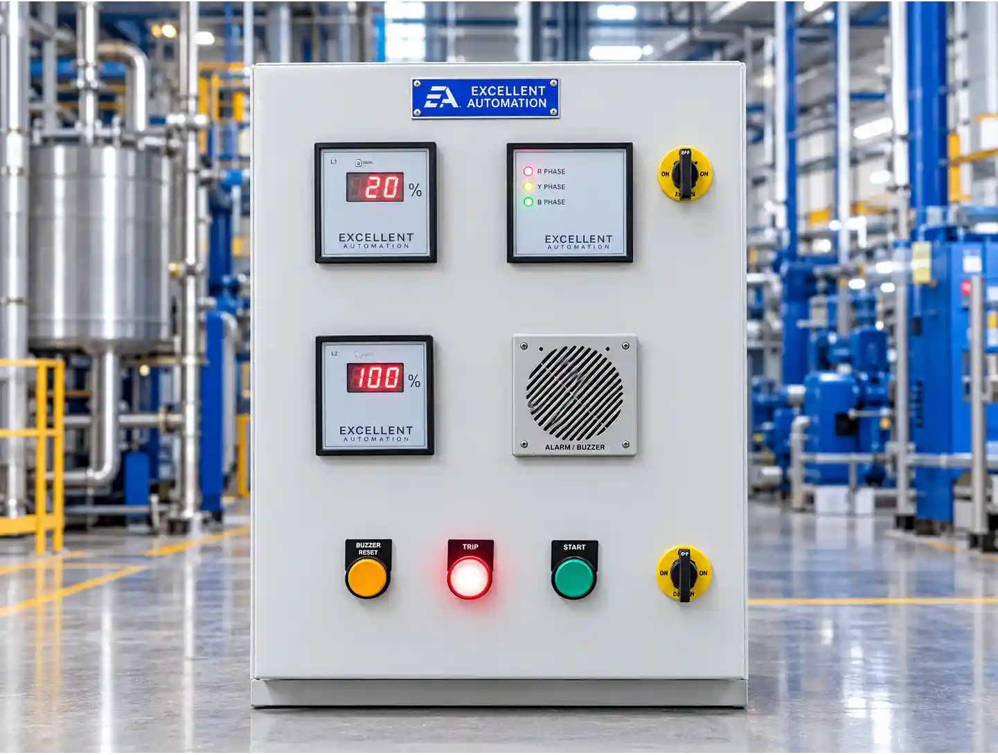 Digital Liquid Level Indicator Cum Controller Panel
